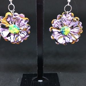 Unique Handmade Polymer Blossom Earrings